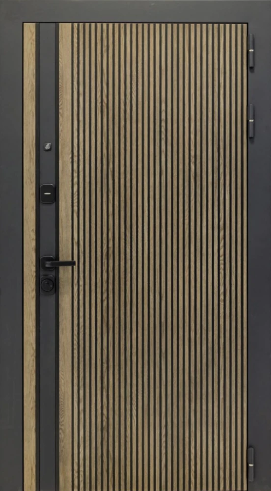 Входная дверь ДвериПРО Росна ФЛ 244 Беленый дуб DPRO226286 внешняя сторона