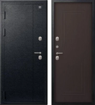 Дверь Термо-100 Черный муар - Темная лиственница